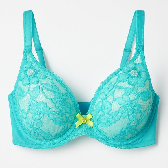 Victoria’s Secret Body by Victoria Lace Lined Perfect Coverage Bra 34DD - Picture 2 of 11